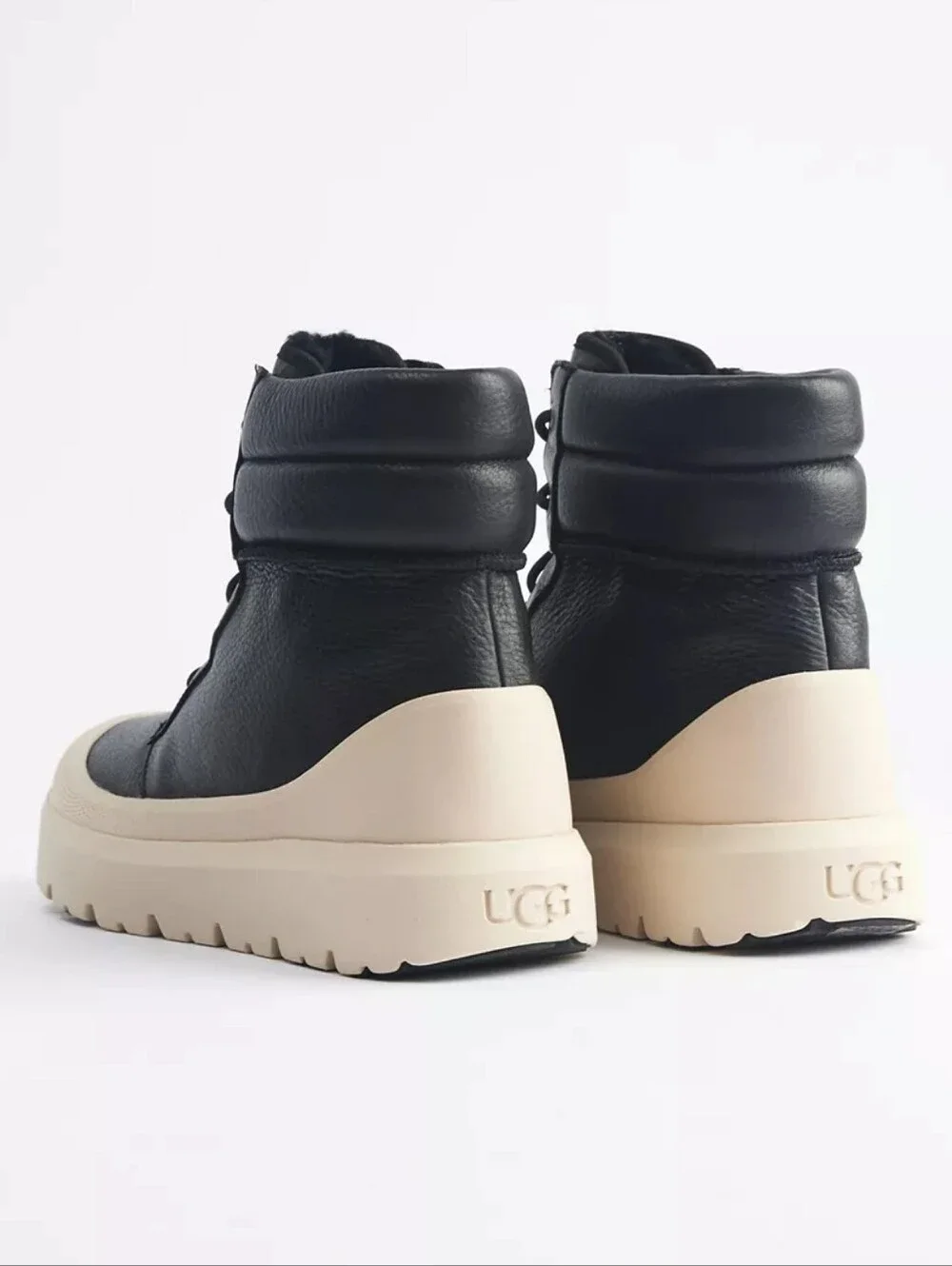 🆕️ UGG Neumel High Weather Hybrid Boots Black Birch Men 7 Women8 Waterproof